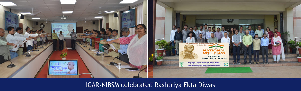 ICAR-NIBSM celebrated Rashtriya Ekta Diwas